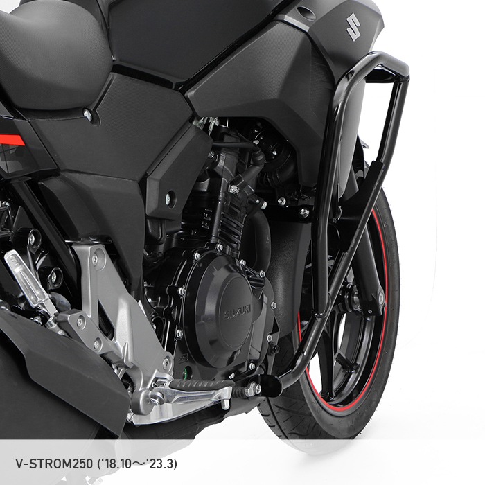 スズキ　Ｖストローム250用 エンデュランスエンジンガード ブラック Vストローム250 ('17.7～'18.10)('18.10～'23.3)('23.3～) サイド