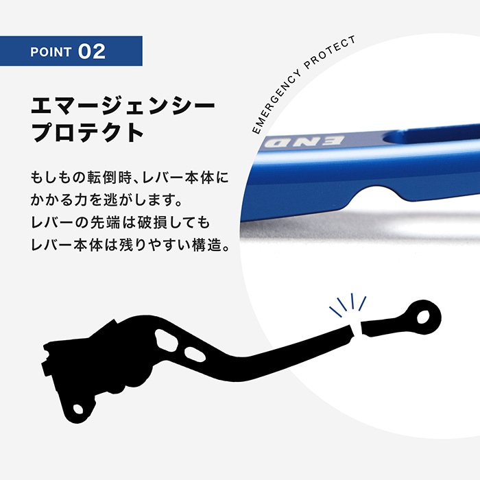 XSR125 RE46J アジャスタブルレバー左右セット（全6色