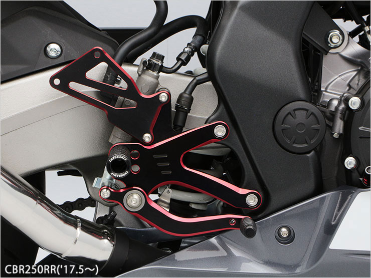 CBR250RR('17.5～) バックステップキット（ブラック/ゴールド