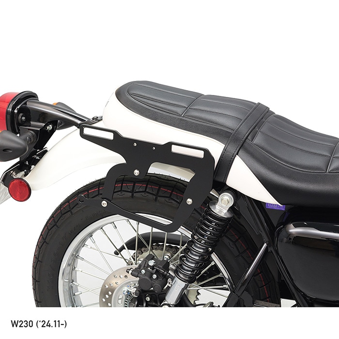 W230 / メグロS1 サドルバッグサポート（左側用） サドルバッグサポート（ベルトループ一体型） W230、MEGURO S1