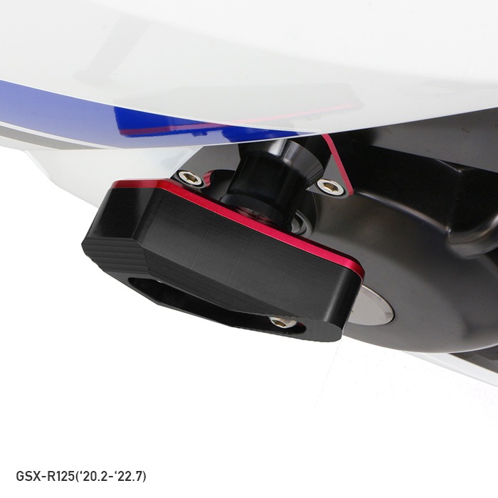 GSX-R125 DL33B エンジンスライダー セット(ブラック／レッド