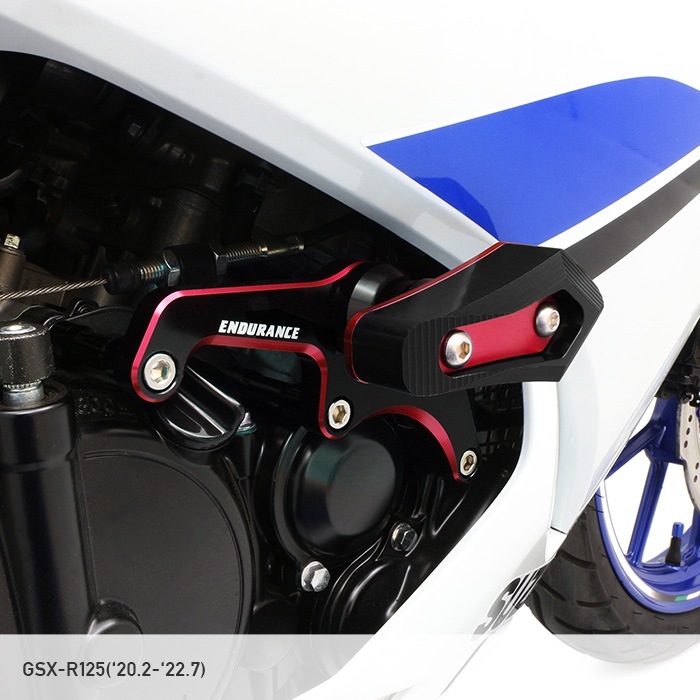 売約済み　GSX-R125  スライダー GSX-R125 DL33B エンジンスライダー セット(ブラック／レッド