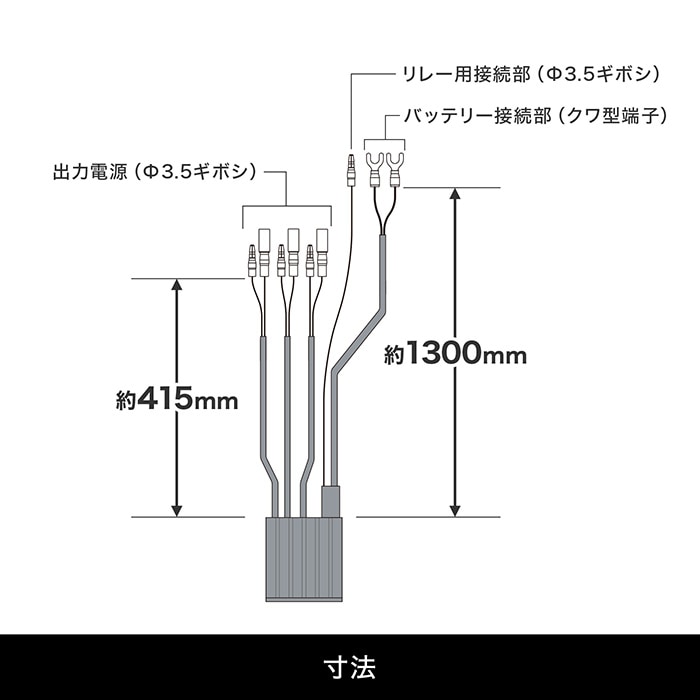 グリップヒーターHG115 + アクセサリー電源接続セット