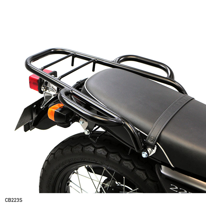 HONDA ホンダ CB223S 後期型 キャブトンマフラー メッキフェンダー等カスタム多数 タイヤ・バッテリー新品！【足立区】 CB223S タンデムグリップ付きリアキャリア | エンデュランス