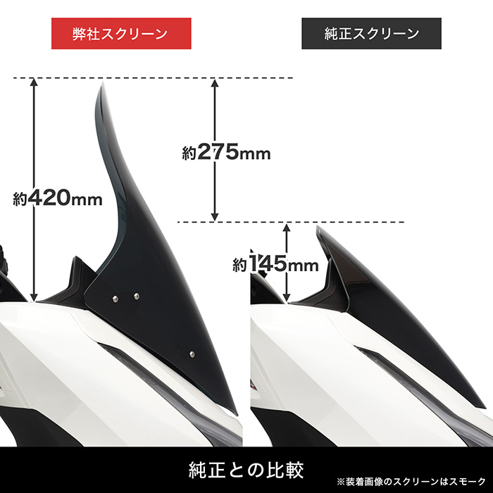 Amazon | エンデュランス ロングウインドスクリーン (クリア