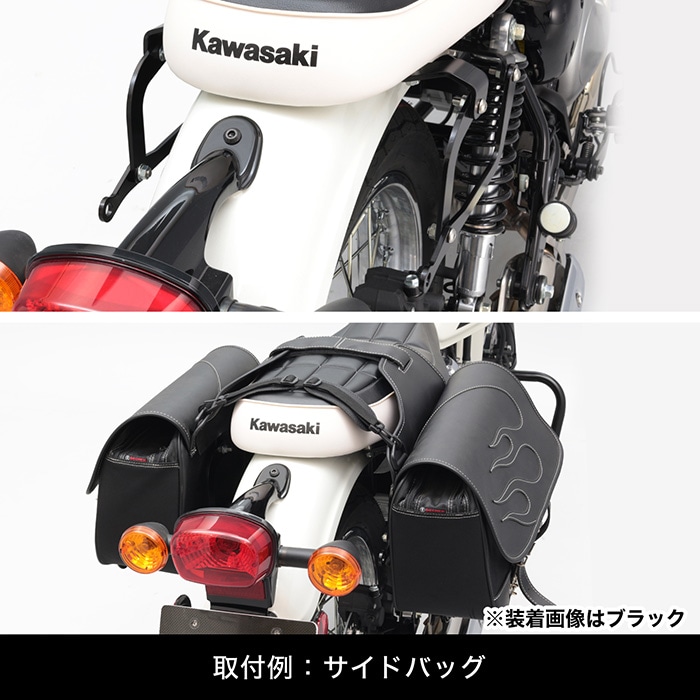 W230 BJ230A MEGURO S1 BJ230A リアキャリア（メッキ）＋サイドバッグ