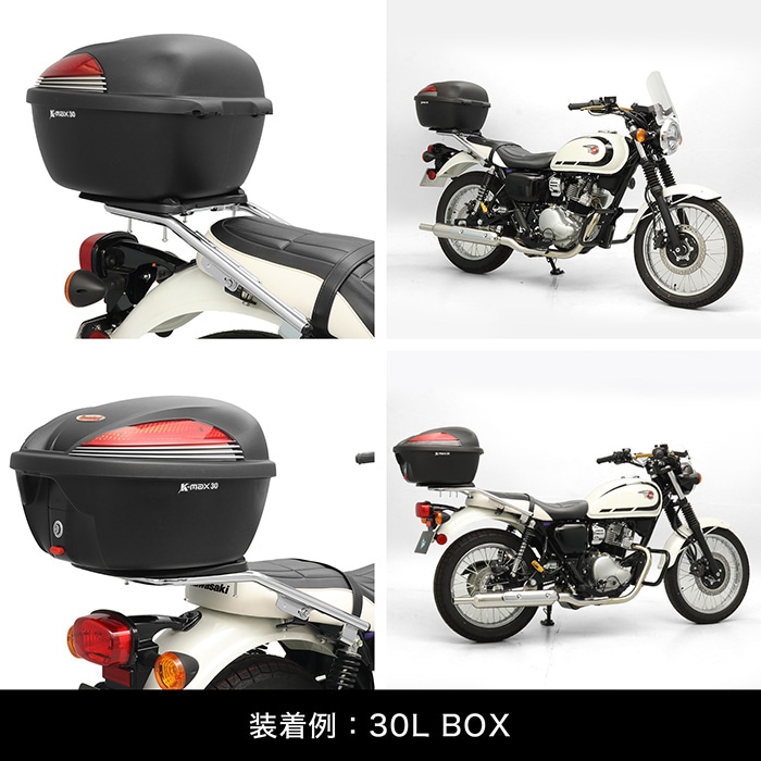 W230 BJ230A MEGURO S1 BJ230A リアキャリア（メッキ）＋サイドバッグ