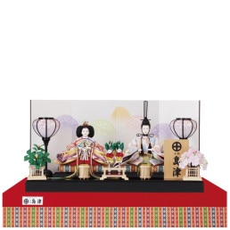 京都島津　雛人形　道具セット　金屏風　雪洞　桜橘　御殿台　三宝　菱餅　花瓶 京都島津雛人形道具セット金屏風雪洞桜橘御殿台三宝菱餅花瓶