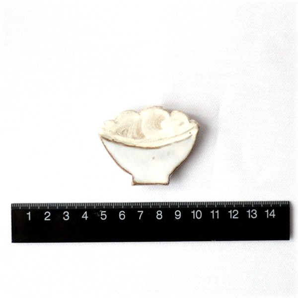 小石原焼 圭秀窯 山盛りご飯箸置き(白釉)