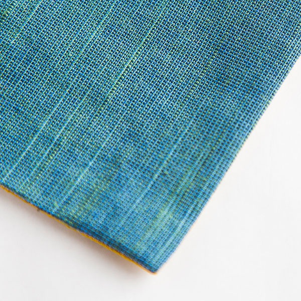 会津木綿 HARAPPA コースター(ターコイズ)