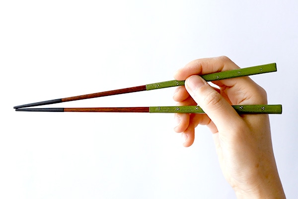 田中若葉 いろは 箸(木目)