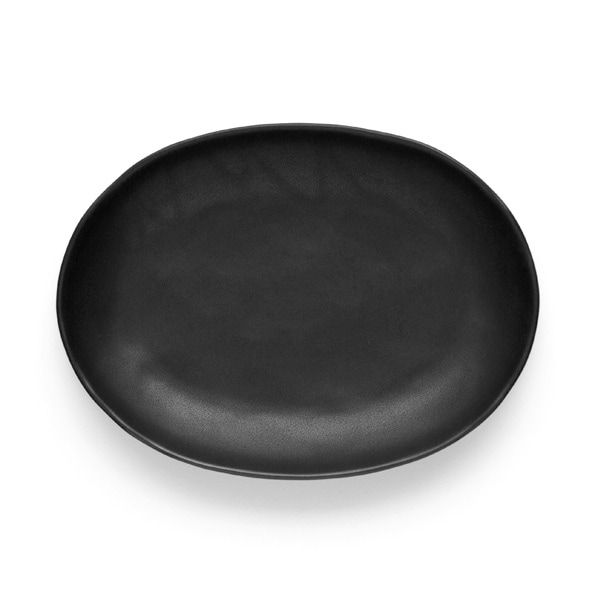 クロテラス 波ぶち楕円皿