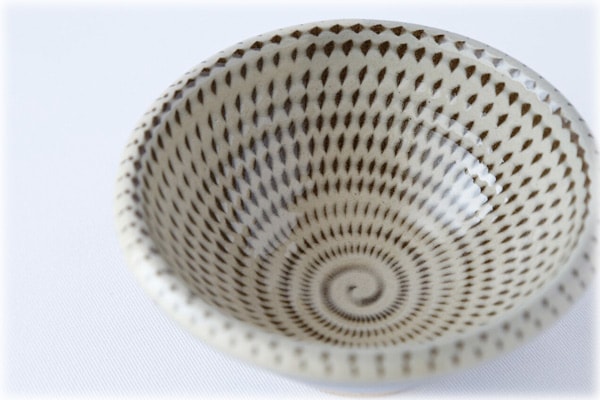 小石原焼 マルダイ窯 飛び鉋3.5寸小鉢