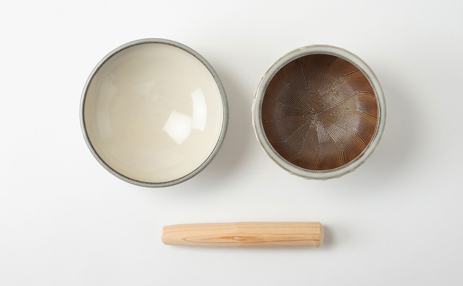 小石原焼 マルダイ窯 離乳食セット（刷毛目）