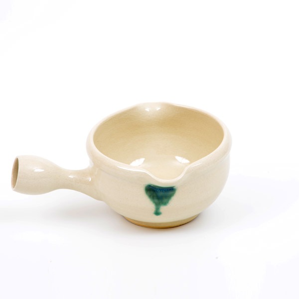 大堀相馬焼 松永窯 納豆鉢(アイボリー) | 産地,福島県-大堀相馬焼 | 縁