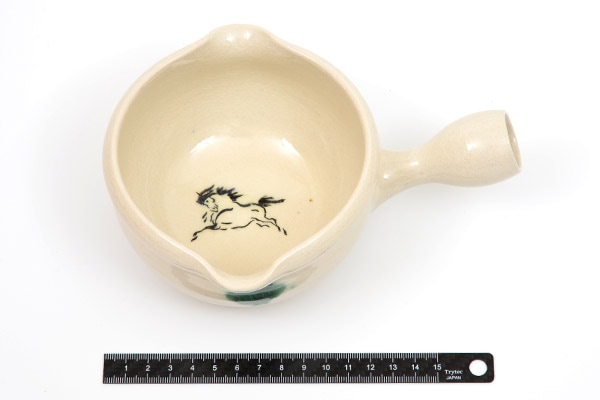 大堀相馬焼 松永窯 納豆鉢(アイボリー) | 産地,福島県-大堀相馬焼 | 縁