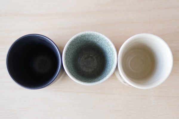 大堀相馬焼 松永窯 KACHI-UMA 選べる3つセット 二重湯呑み