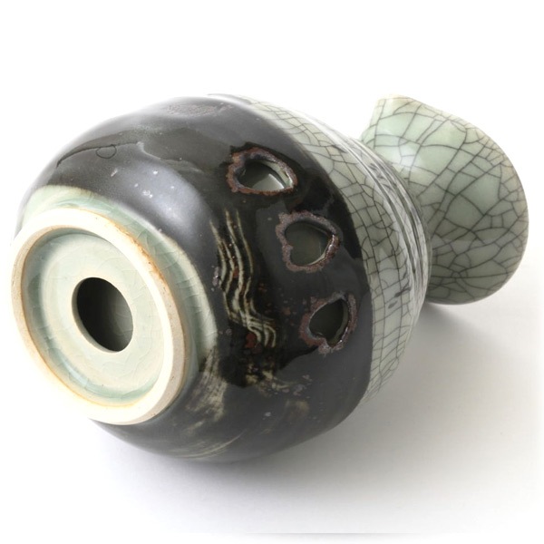 大堀相馬焼 松永窯 二重丸徳利