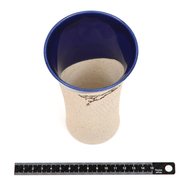 大堀相馬焼 松永窯 大タンブラー(コバルトブルー)