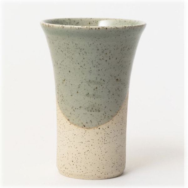 大堀相馬焼 松永窯 中タンブラー(グリーン)