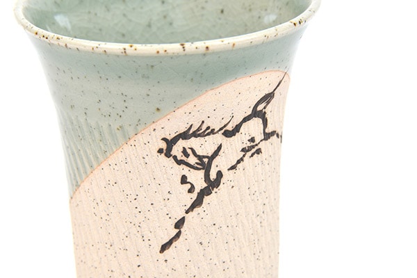 大堀相馬焼 松永窯 大タンブラー(グリーン)