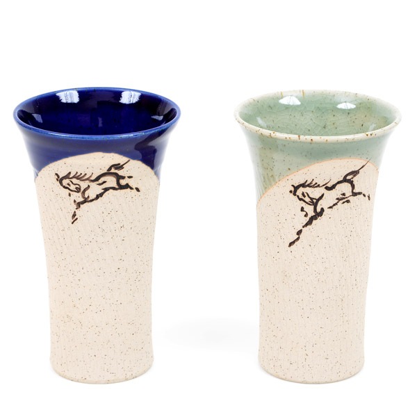 大堀相馬焼 松永窯 大タンブラー 2色ペアセット