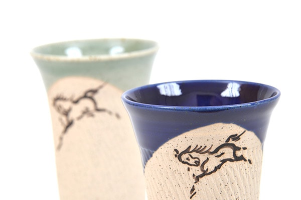 大堀相馬焼 松永窯 大タンブラー 2色ペアセット