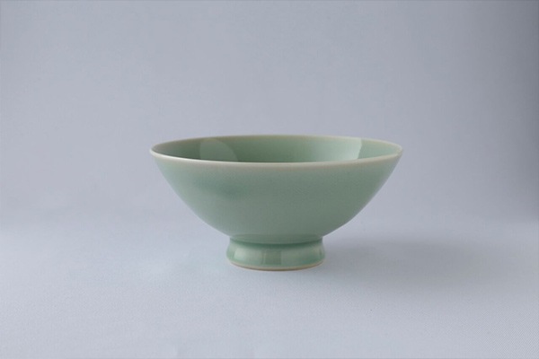 大堀相馬焼 松永窯 飯碗 青磁色(大)