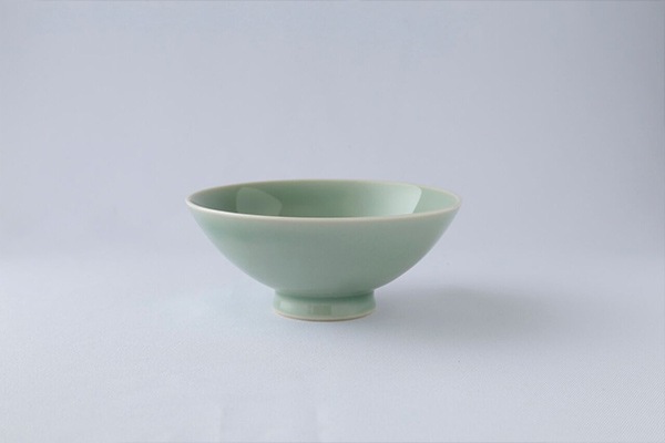 大堀相馬焼 松永窯 飯碗 青磁色(小)