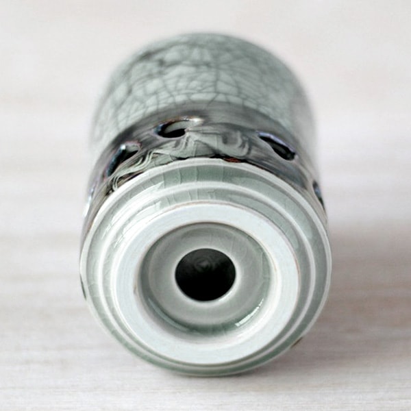 大堀相馬焼 松永窯 縁金付二重湯呑み