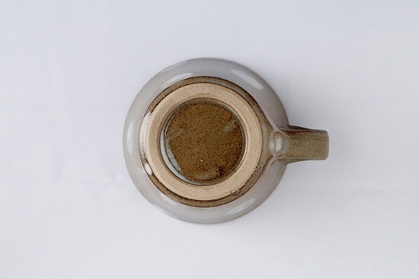 小石原焼 ヤママル窯 水玉スープカップ(茶)