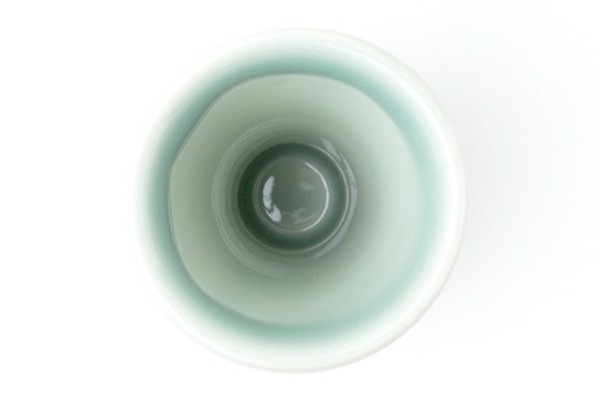 IKKON ぐい呑み ナロー(緑釉)