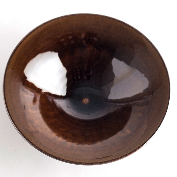 小石原焼 マルダイ窯　飴釉6寸皿