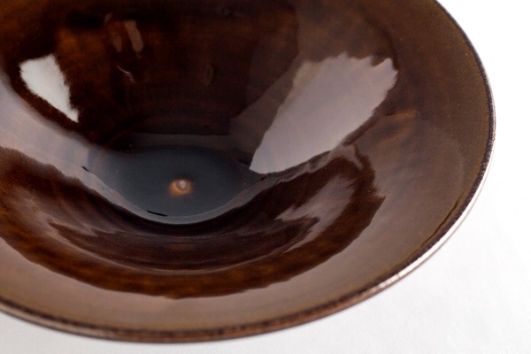 小石原焼 マルダイ窯　飴釉6寸皿