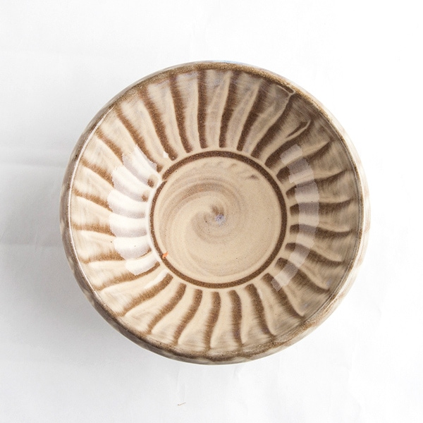 小石原焼 マルダイ窯 5寸刷毛目鉢　フラシ