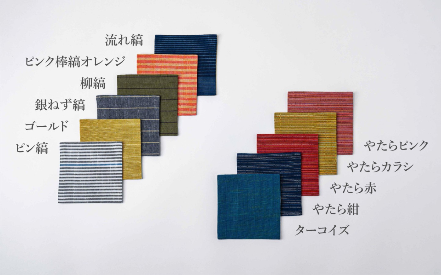 会津木綿 HARAPPA コースター(ゴールド)