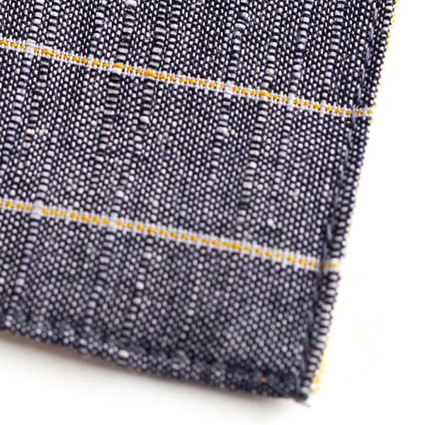 会津木綿 HARAPPA コースター(銀ねず縞)