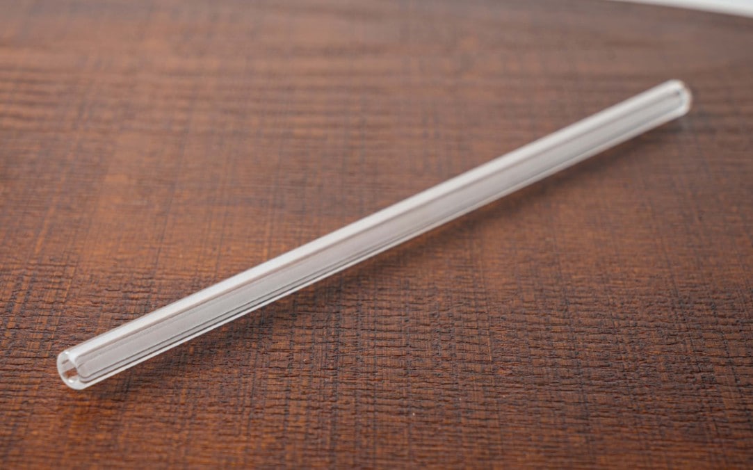 iriser ガラスストロー「ストライプ」20cm