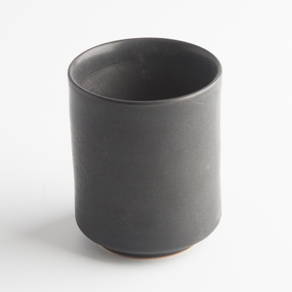大堀相馬焼 二重湯呑み 無地(黒) | すべての商品 | 縁器屋(えんぎや