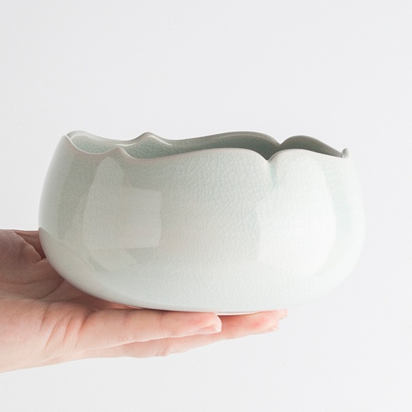 大堀相馬焼 吉田直弘 青磁ぽてぽてボウル