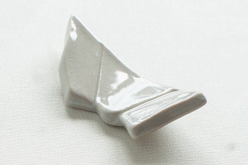 大堀相馬焼 松永窯 山の箸置き 磐梯山