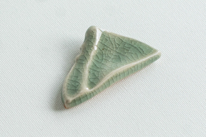 大堀相馬焼 松永窯 山の箸置き 安達太良山