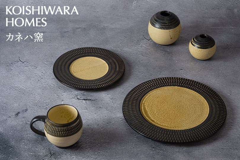 KOISHIWARA HOMES カネハ窯 マグカップ(茶マット)