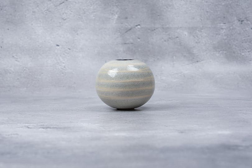 KOISHIWARA HOMES マルダイ窯 花器（ホワイト）【S】