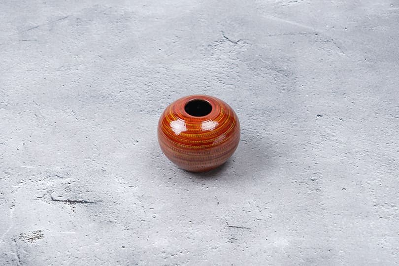 KOISHIWARA HOMES マルワ窯 花器（レッド）【S】