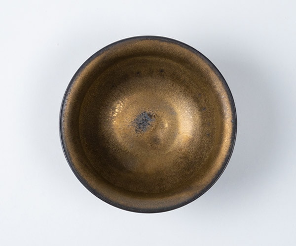 高取焼宗家 鉢（金釉百光）桐箱付