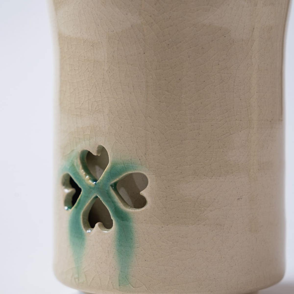 大堀相馬焼 松永窯 二重湯呑み【アイボリー】大