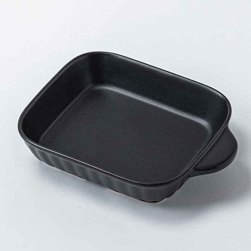 佐治陶器 萬古焼 耐熱トースターパン(ブラック)(ラッピング・熨斗不可)