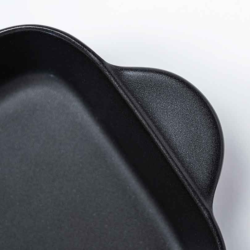 佐治陶器 萬古焼 耐熱トースターパン(ブラック)(ラッピング・熨斗不可)