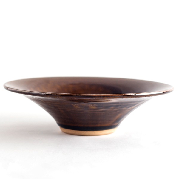 小石原焼 マルダイ窯　飴釉6寸皿